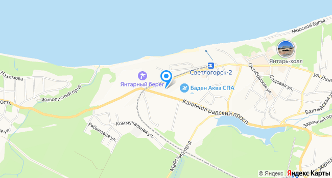 Санаторий Янтарь на карте