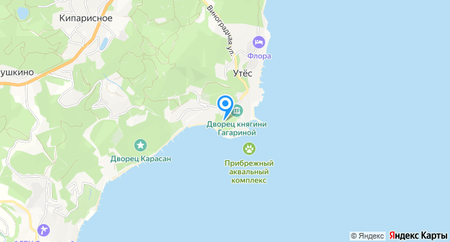 Санаторий Утес на карте