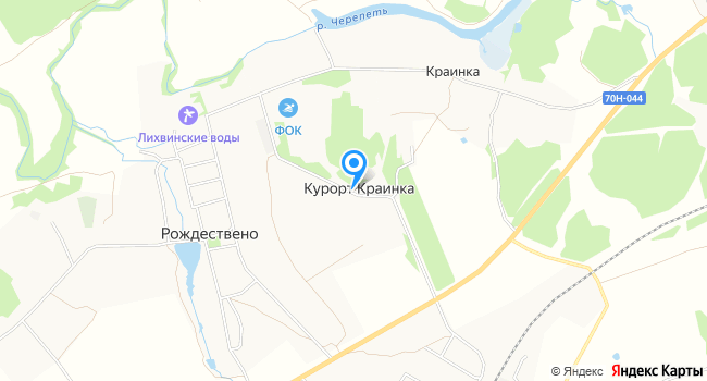 Санаторий Краинка на карте