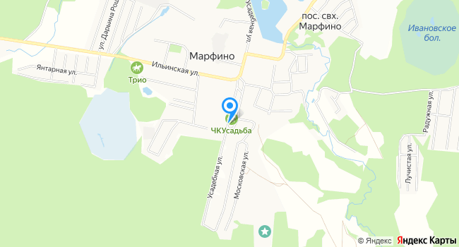 Санаторий Марфинский на карте
