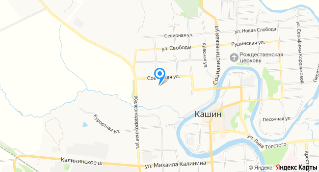 Санаторий Кашин на карте