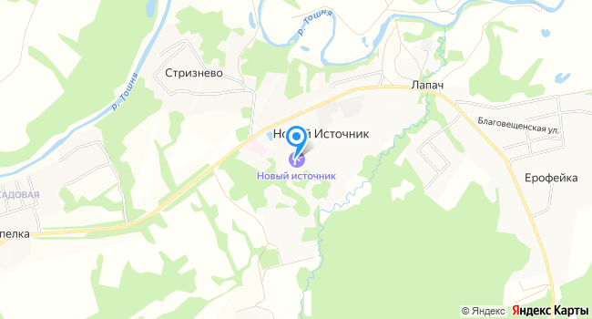 Санаторий Новый источник на карте