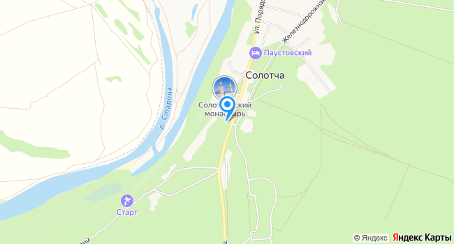 Санаторий Солотча на карте