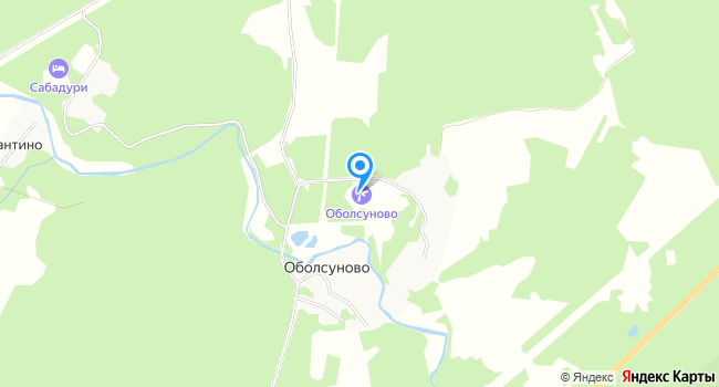 Санаторий Оболсуново на карте