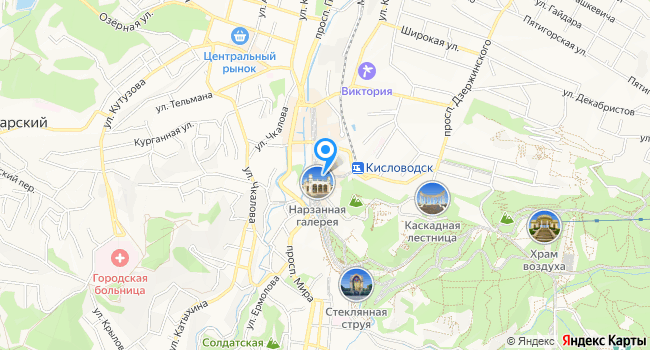 Санаторий Нарзан на карте