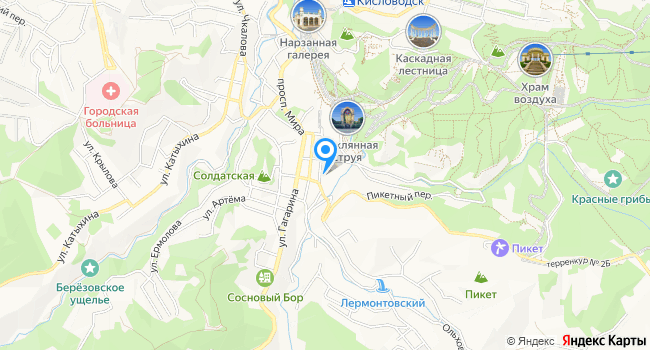 Санаторий Кавказ на карте