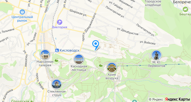Санаторий Дворец Нарзанов на карте