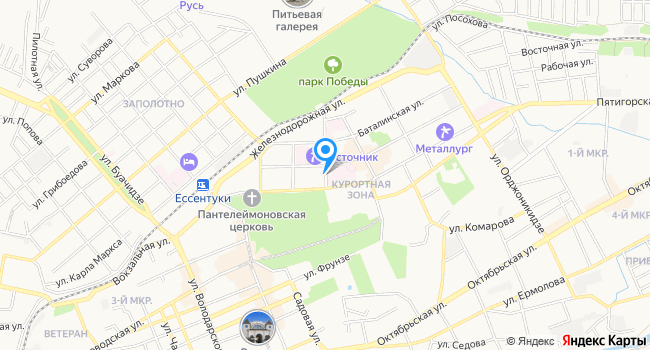 Санаторий Воронеж на карте