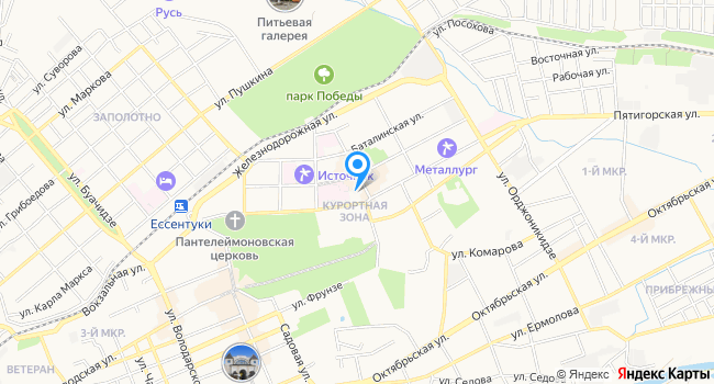 Санаторий Истокъ на карте