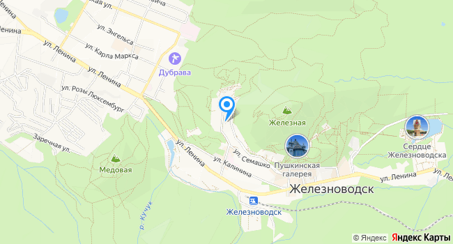 Санаторий им. Н. К. Крупской на карте