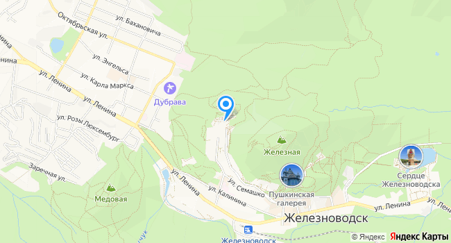Санаторий Горный воздух на карте
