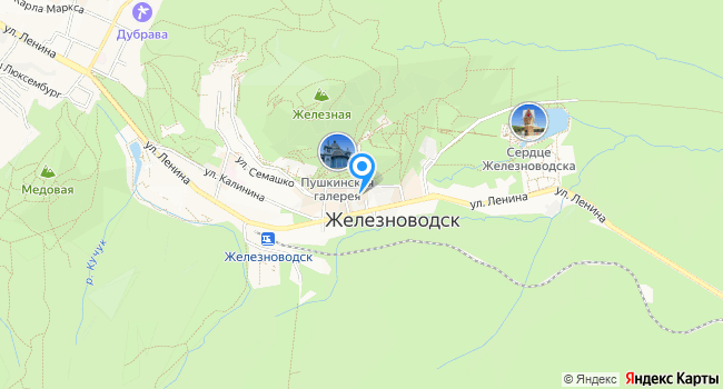 Санаторий Эльбрус на карте