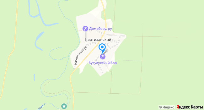 Санаторий Бузулукский Бор на карте