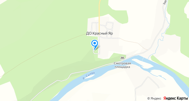 Санаторий Красный Яр на карте
